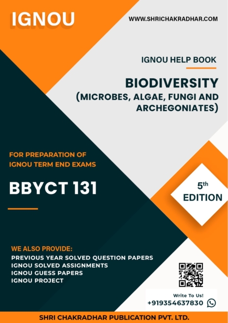 IGNOU BBYCT 131 Study Material & Book (BSCG Botany) 5th Edition