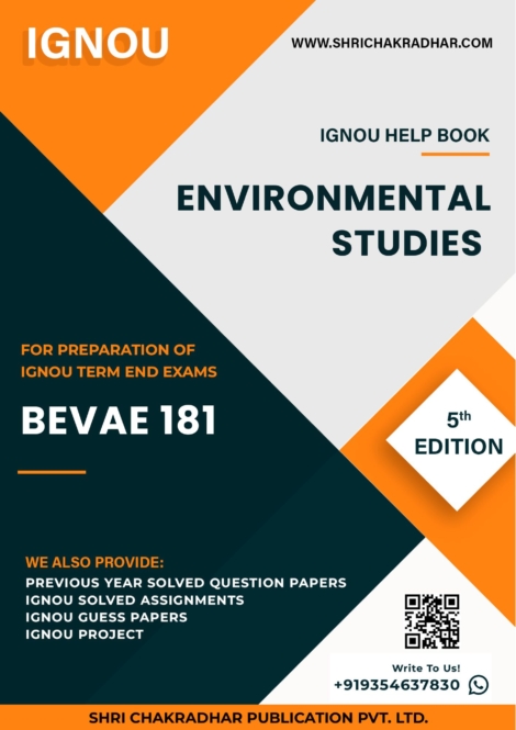 IGNOU BEVAE 181 Study Material & Book (BSCM 2nd Semester)