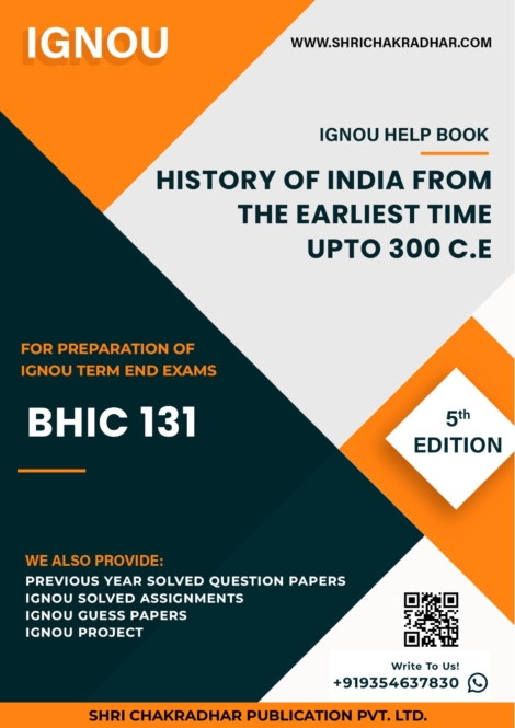 IGNOU BHIC 131 Study Material & Book (BAG History)