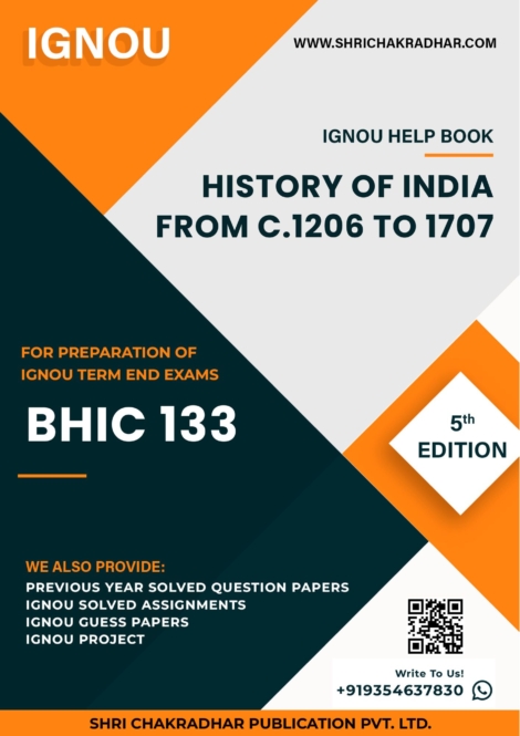 IGNOU BHIC 133 Study Material & Book (BAG History) (5th Edition)