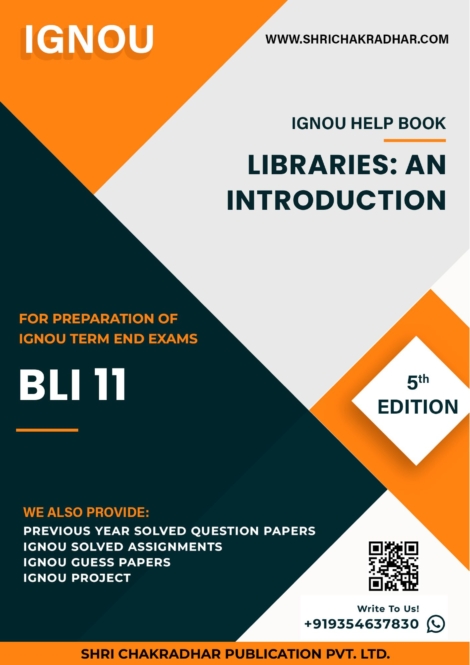 IGNOU BLI 11 Study Material & Book (CLIS)