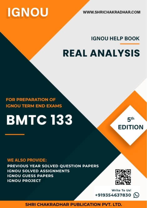 IGNOU BMTC 133 Study Material & Book (BAG Mathematics) 5th Edition