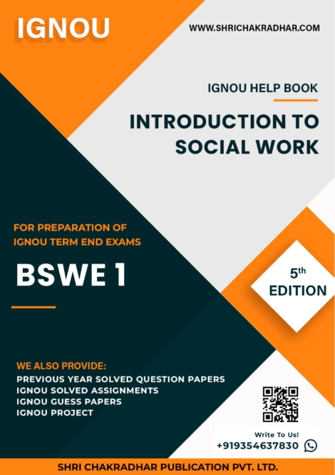 IGNOU BSWE 1 Study Material & Book (BSW)