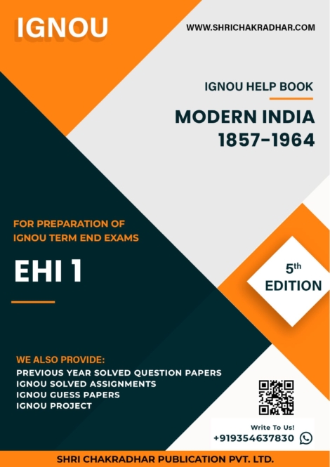 IGNOU EHI 1 Study Material & Book (BA History)