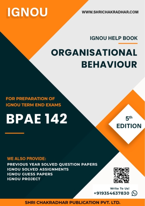 IGNOU BPAE 142 Study Material & Book (BAG Public Administration)