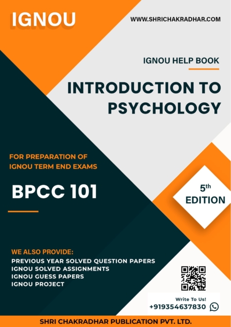 IGNOU BPCC 101 Study Material & Book (BAPCH)