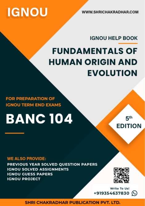 IGNOU BANC 104 Study Material & Book (BSCANH)