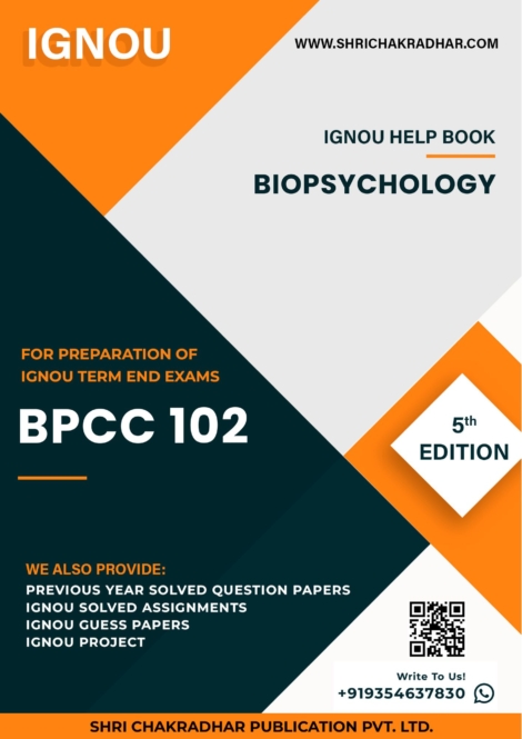 IGNOU BPCC 102 Study Material & Book (BAG Psychology)