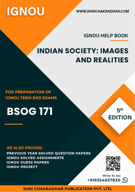 IGNOU BSOG 171 Study Material & Book (BAG Sociology) 5th Edition