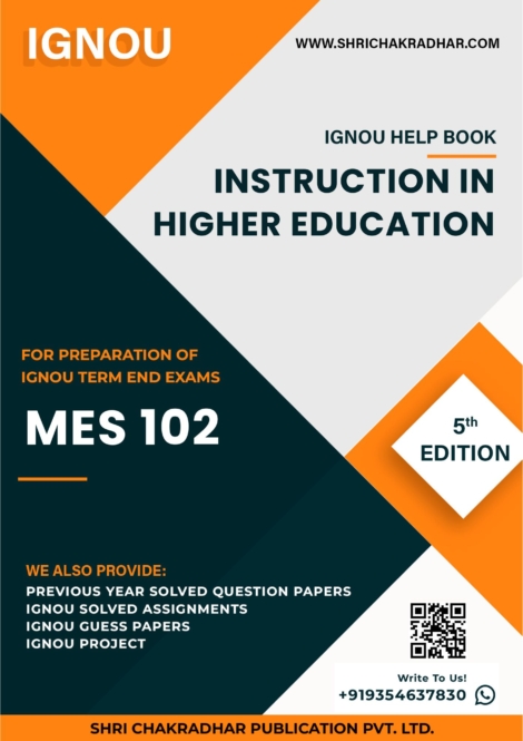 IGNOU MES 102 Study Material & Book (MAEDU)