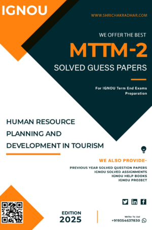 IGNOU MTTM 2 Guess Paper Solved PDF (Master of Tourism and Travel Management)