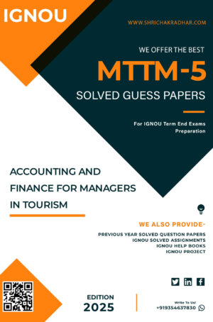 IGNOU MTTM 5 Guess Paper Solved PDF (Master of Tourism and Travel Management)
