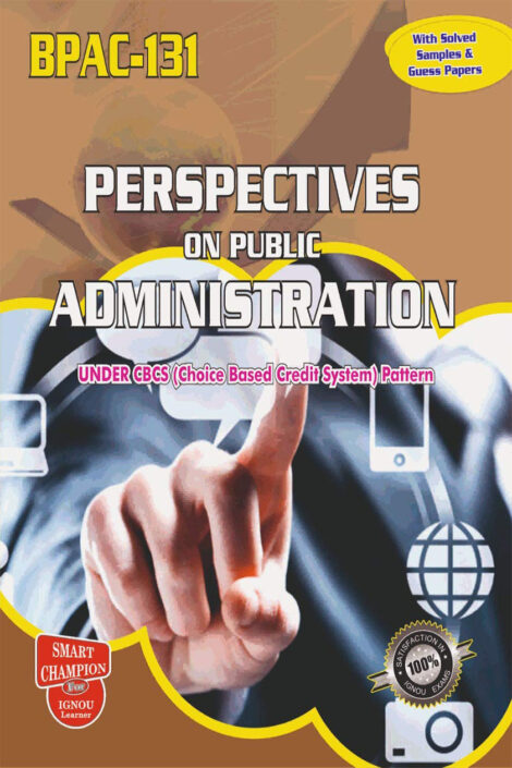 IGNOU BPAC 131 Guess Paper Solved PDF (BAG Public Administration)