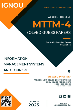 IGNOU MTTM 4 Guess Paper Solved PDF (Master of Tourism and Travel Management)