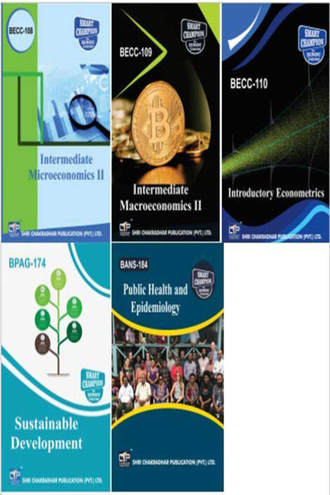 IGNOU BAECH Study Material & Book Combo (BECC 108 BECC 109 BECC 110 BANS 184 BPAG 174)