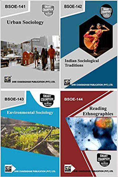 IGNOU BAG Sociology Study Material & Book Combo (BSOE 141 BSOE 142 BSOE 143 BSOE 144)