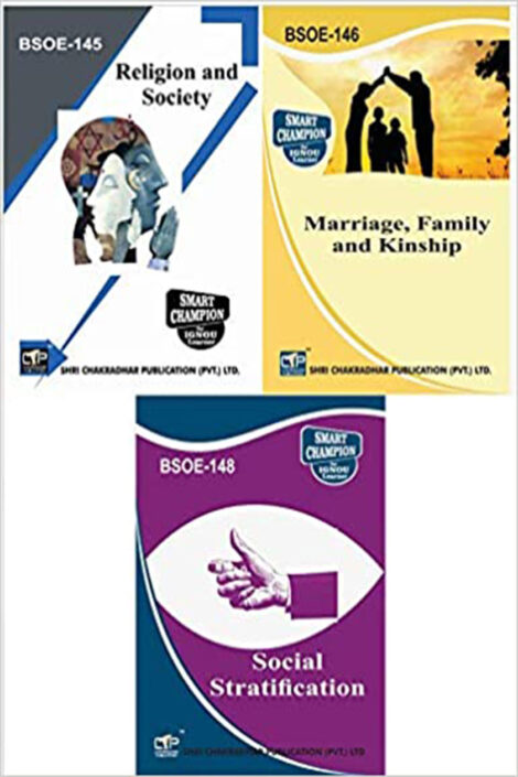 IGNOU BAG Sociology Study Material & Book Combo (BSOE 145 BSOE 146 BSOE 148)