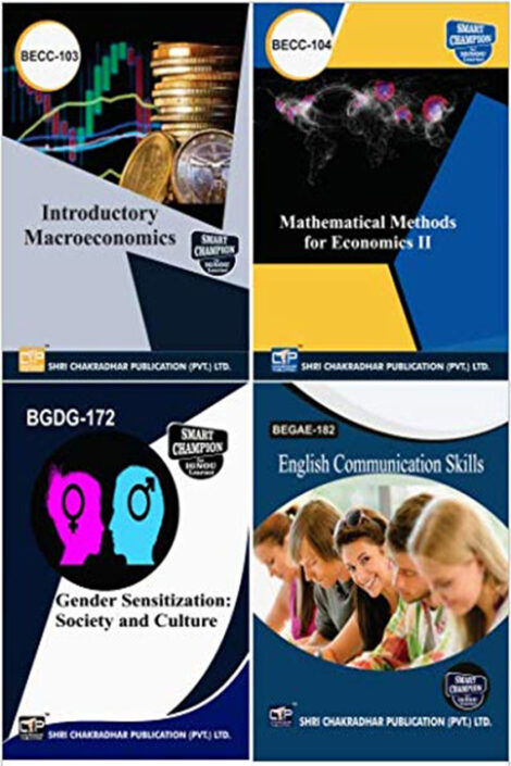 IGNOU BAECH Study Material & Book Combo (BECC 103 BECC 104 BEGAE 182 BGDG 172)