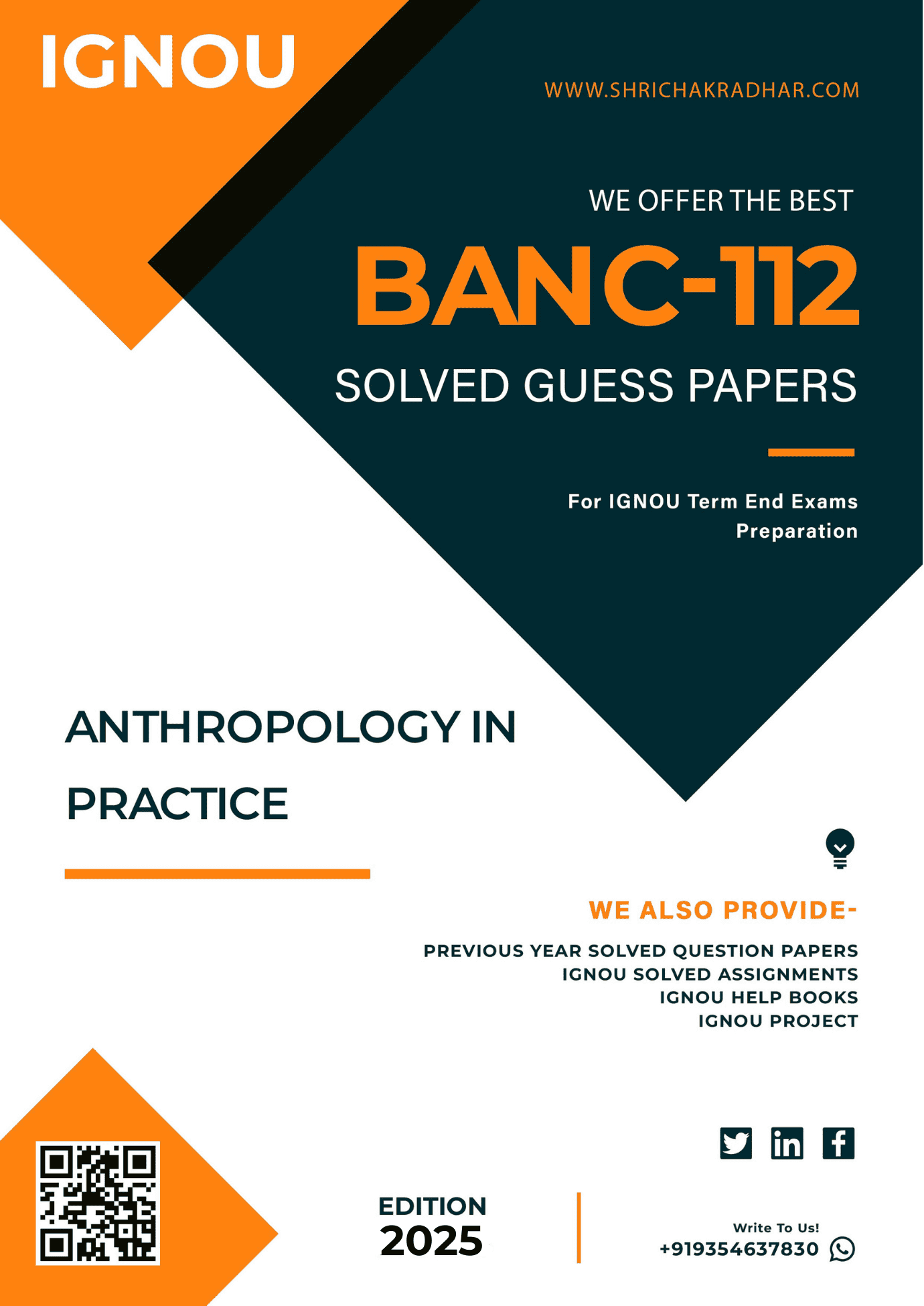 IGNOU BANC 112 Guess Paper Solved PDF (BSCANH)