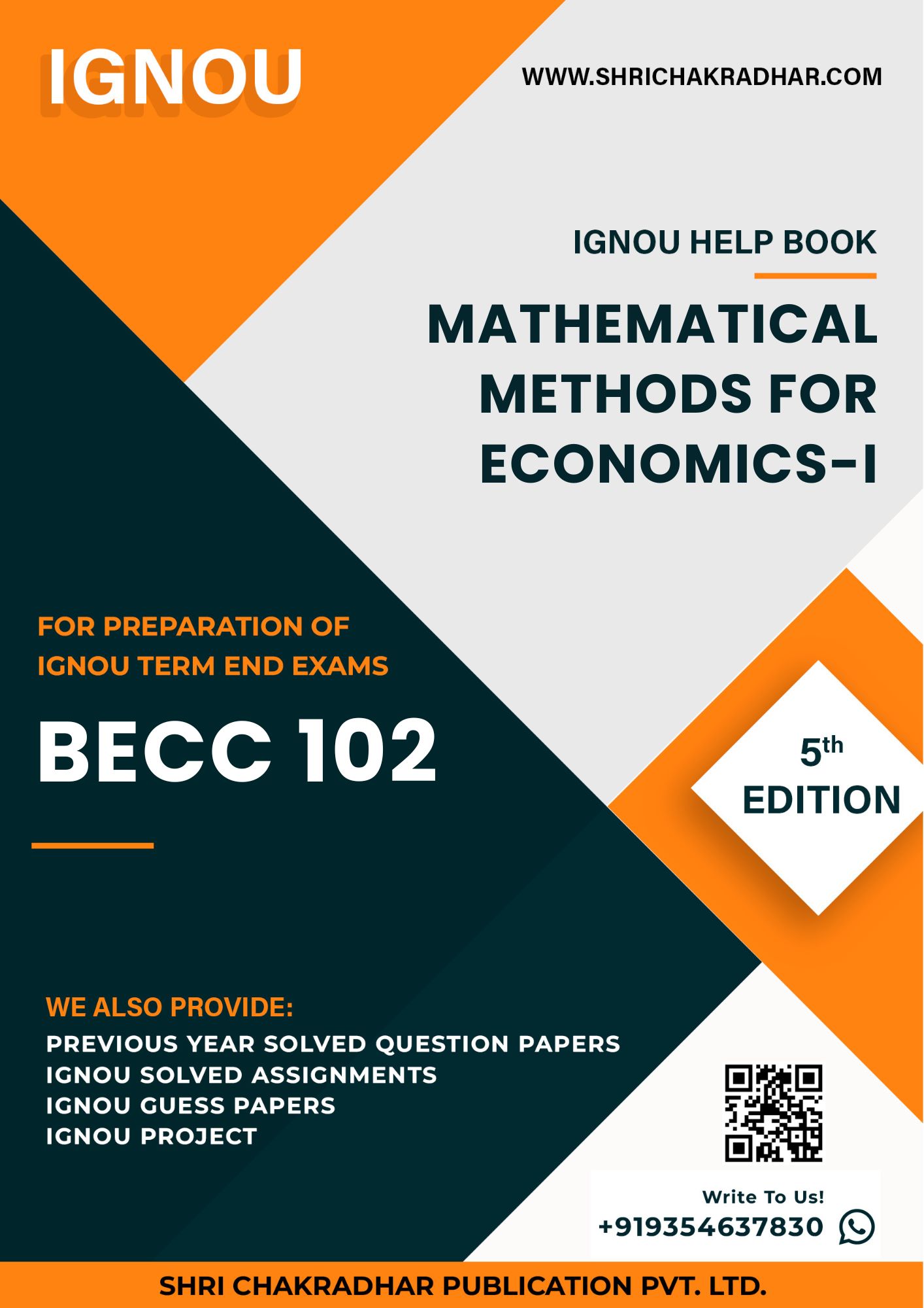 IGNOU BECC 102 Study Material & Book (BAECH)