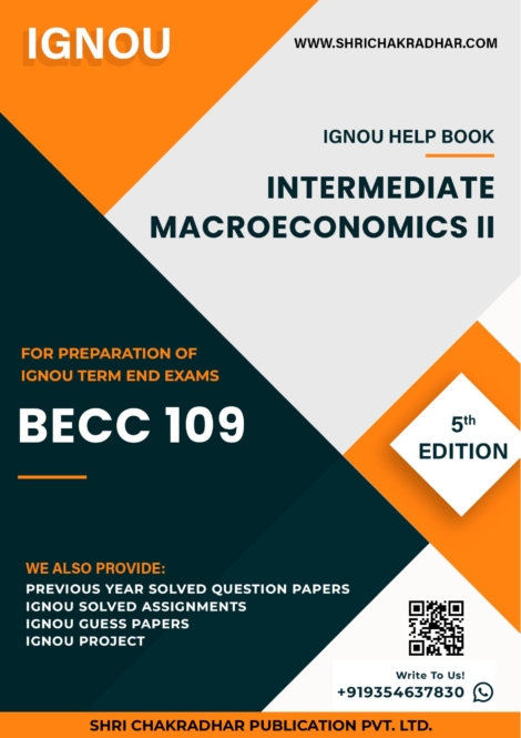 IGNOU BECC 109 Study Material & Book (BAECH)