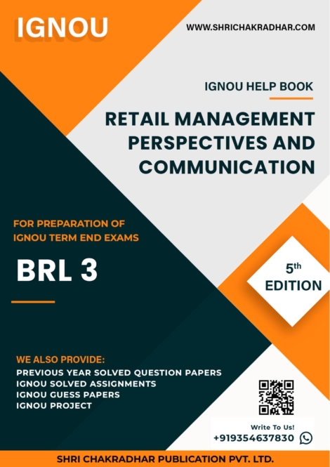 IGNOU BRL 3 Study Material & Book (BBARL)