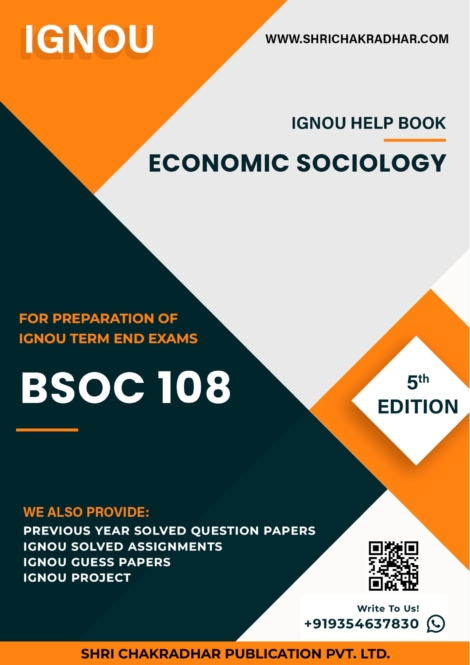 IGNOU BSOC 108 Study Material & Book (BASOH)