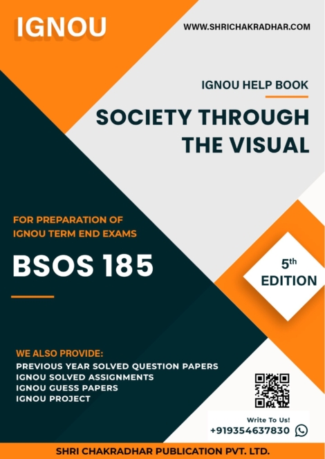 IGNOU BSOS 185 Study Material & Book (BAG Sociology) 5th Edition