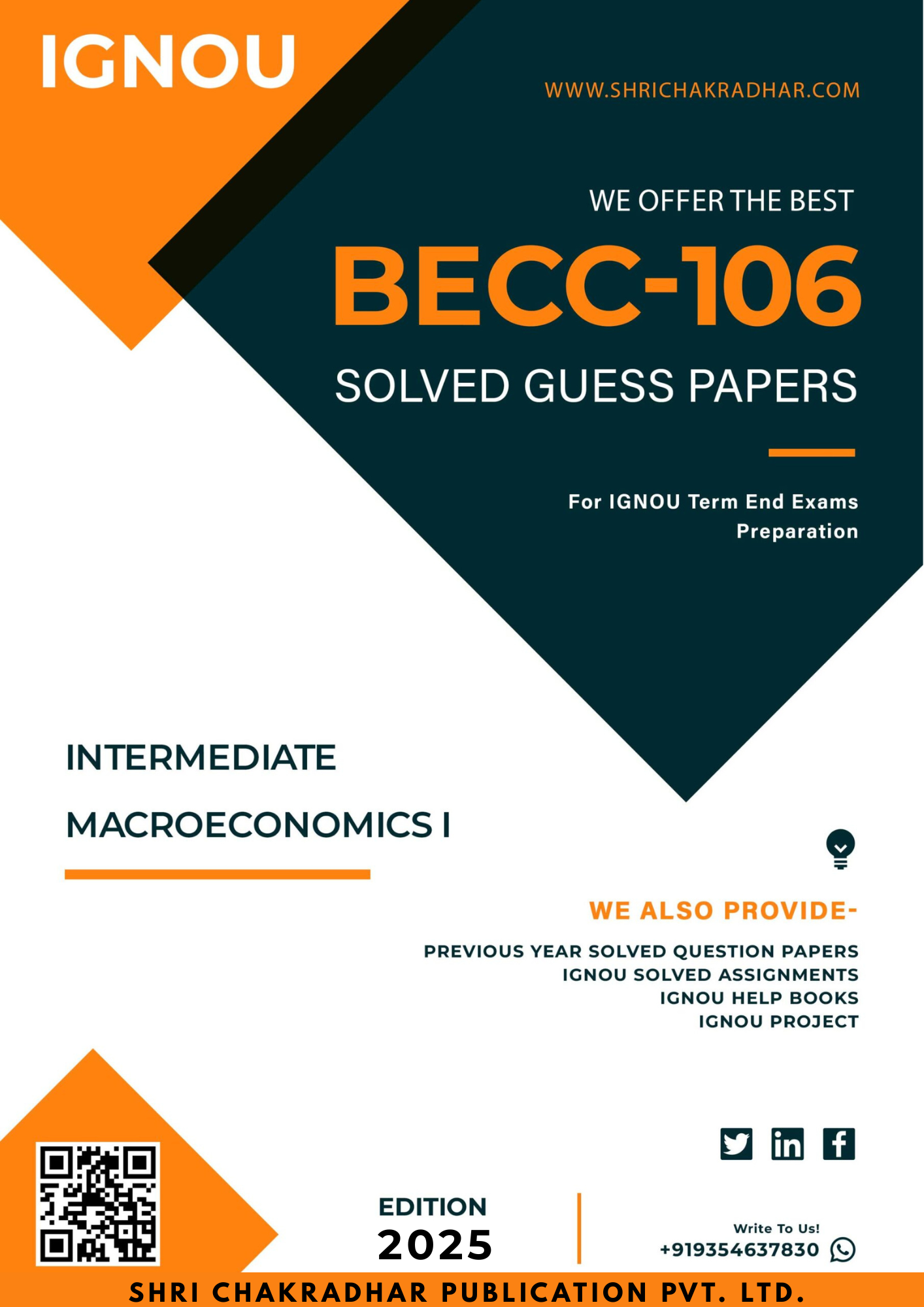 IGNOU BECC 106 Guess Paper Solved PDF (BAECH)