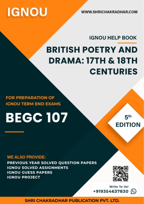 IGNOU BEGC 107 Study Material & Book (BAEGH)