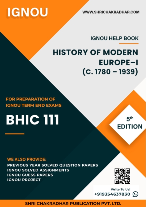 IGNOU BHIC 111 Study Material & Book (BAHIH) in Hindi