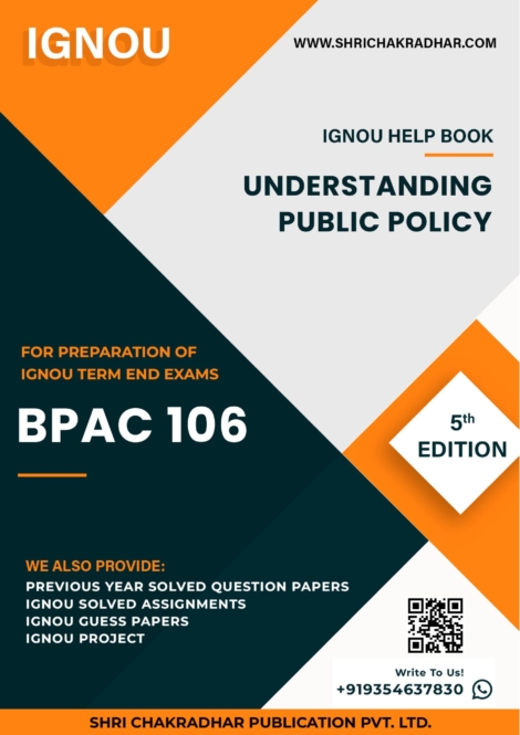 IGNOU BPAC 106 Study Material & Book (BAPAH)