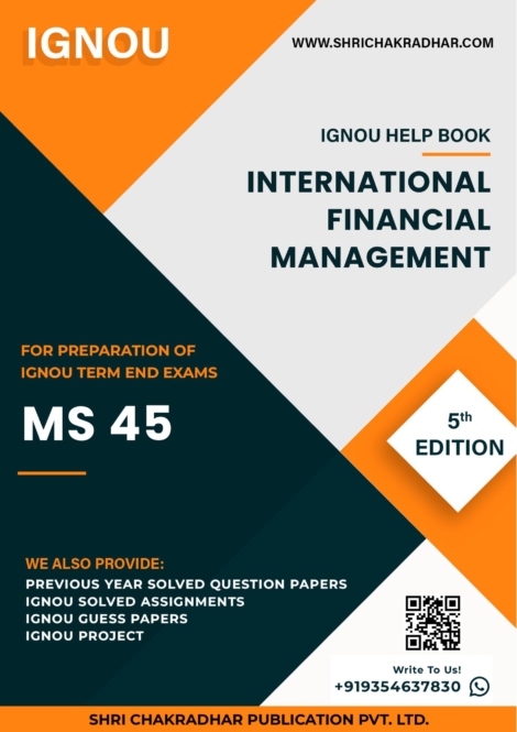 IGNOU MS 45 Study Material & Book (PGDFM)