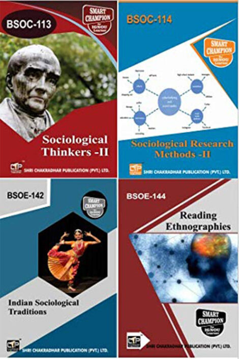 IGNOU BASOH Study Material & Book Combo (BSOC 113 BSOC 114 BSOE 142 BSOE 144)