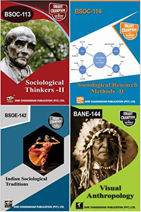 IGNOU BASOH Study Material & Book Combo (BSOC 113 BSOC 114 BSOE 142 BANE 144)