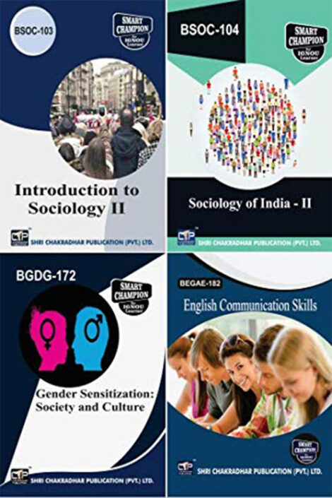 IGNOU BASOH Study Material & Book Combo (BSOC 103 BSOC 104 BGDG 172 BEGAE 182)