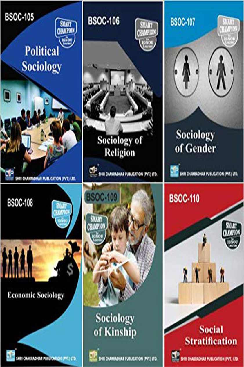 IGNOU BASOH Study Material & Book Combo (BSOC 105 BSOC 106 BSOC 107 BSOC 108 BSOC 109 BSOC 110)