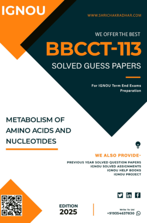 IGNOU BBCCT 113 Guess Paper Solved PDF (BSCBCH)