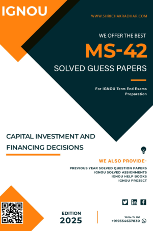 IGNOU MS 42 Guess Paper Solved PDF (MBA New Syllabus)