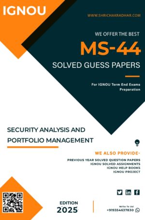IGNOU MS 44 Guess Paper Solved PDF (MBA New Syllabus)