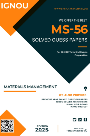 IGNOU MS 56 Guess Paper Solved PDF (MBA New Syllabus)
