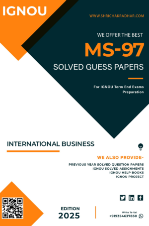 IGNOU MS 97 Guess Paper Solved PDF (MBA New Syllabus)