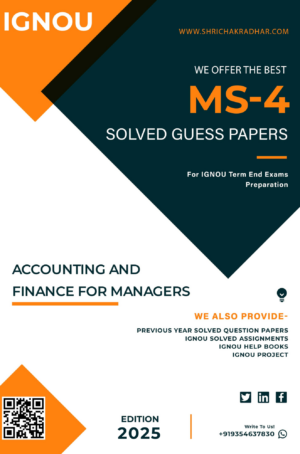IGNOU MS 4 Guess Paper Solved PDF (MBA New Syllabus)