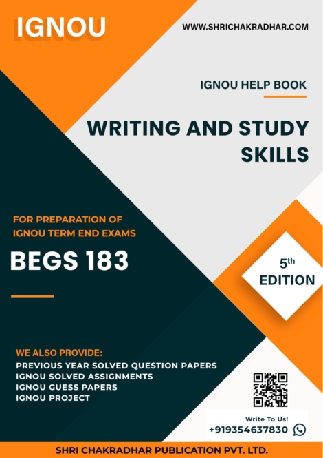 IGNOU BEGS 183 Study Material & Book (BAG English) 5th Edition