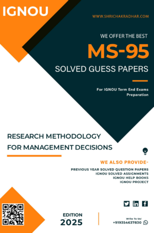 IGNOU MS 95 Guess Paper Solved PDF (MBA New Syllabus)