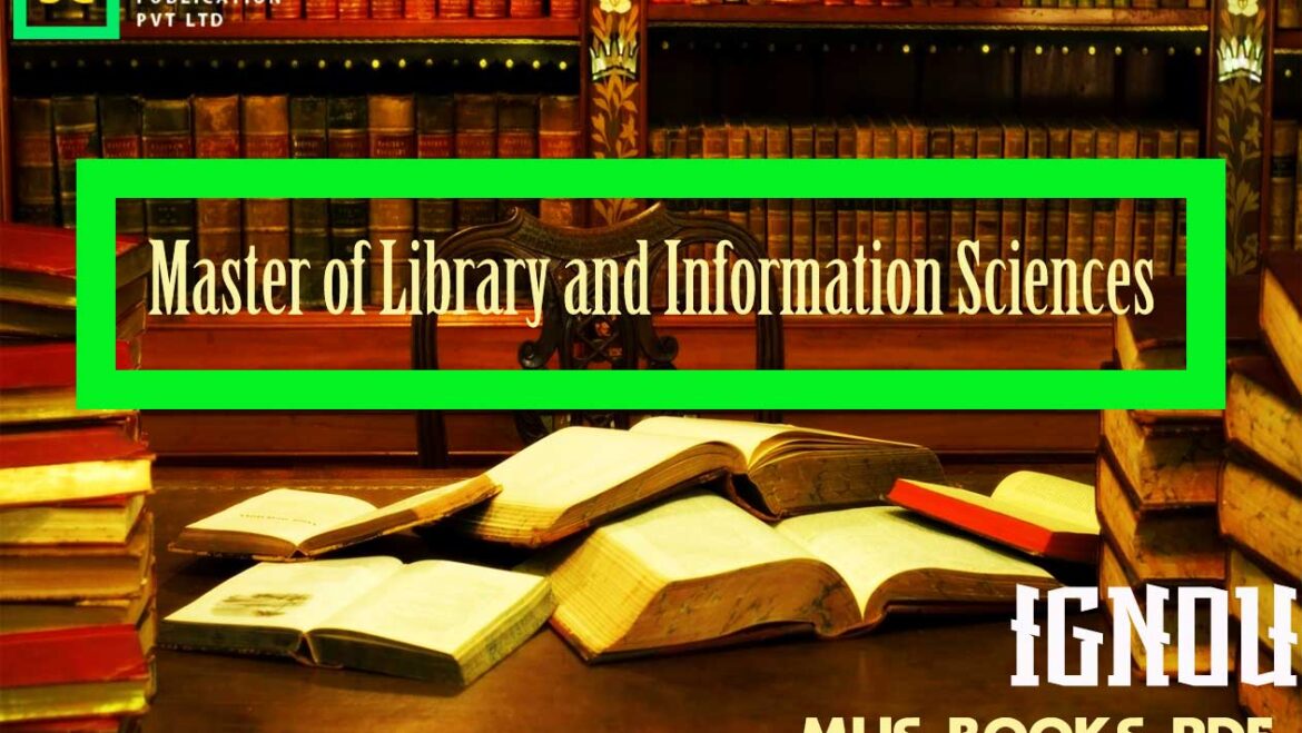 IGNOU MLIS Books Pdf Download Link – Master of Library and Information Sciences