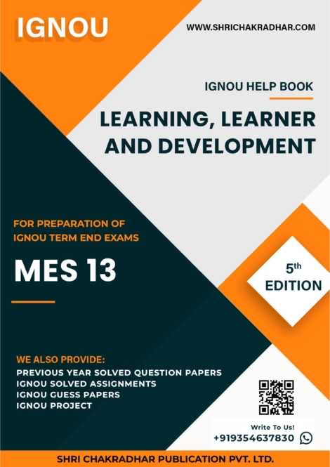 IGNOU MES 13 Study Material & Book (MAEDU)