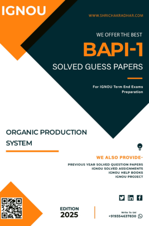 IGNOU BAPI 1 Guess Paper Solved PDF (COF)