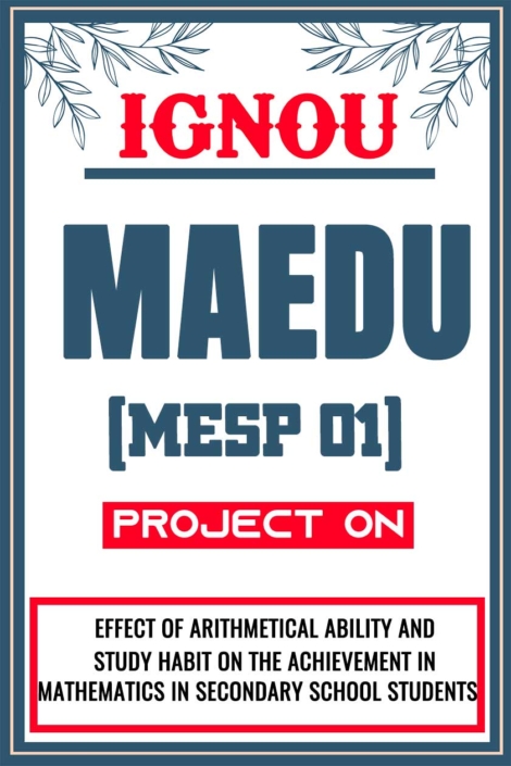 IGNOU-MAEDU-Project-MESP-01-Synopsis-Proposal-&-Project-Report-Dissertation-Sample-4