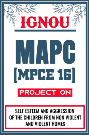 IGNOU MAPC Project MPCE 16 Synopsis Proposal & Project Report Dissertation Sample 2